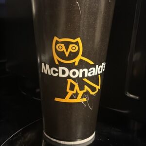 McDonald's Black Cup with OVO Logo